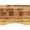 vidaXL Tablero de escritorio con curva madera mango rugosa 80x50x2,5cm Best