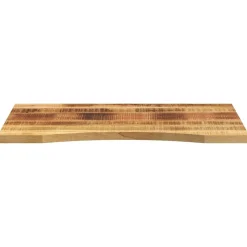vidaXL Tablero de escritorio con curva madera mango rugosa 80x50x2,5cm Best