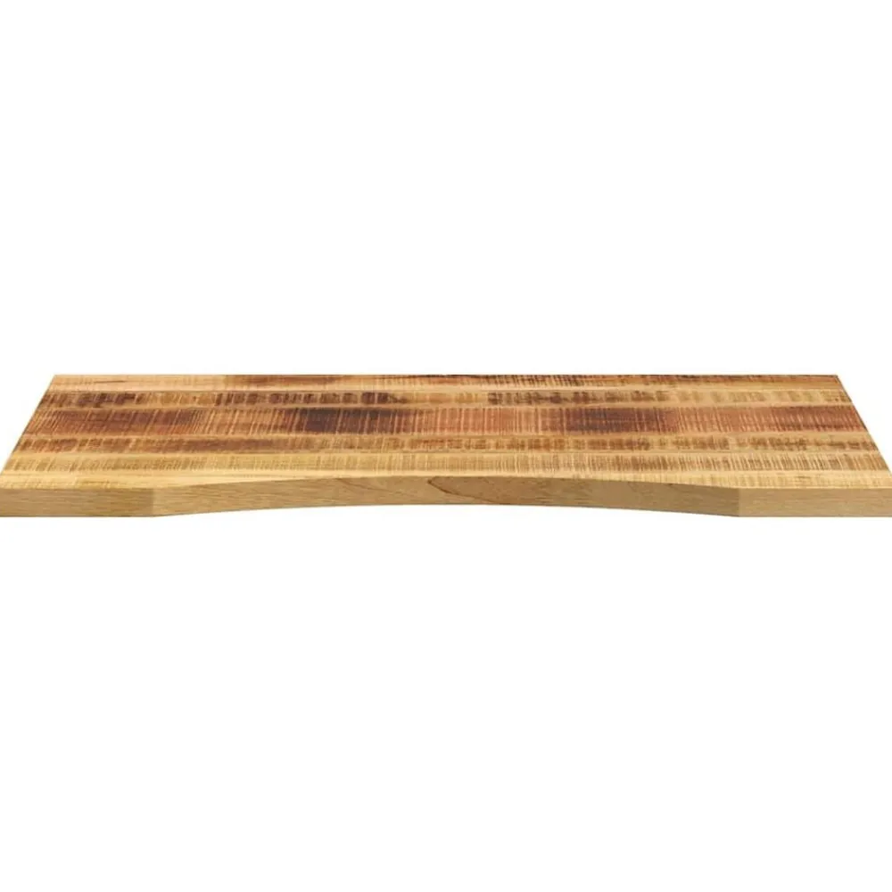 vidaXL Tablero de escritorio con curva madera mango rugosa 80x50x2,5cm Best