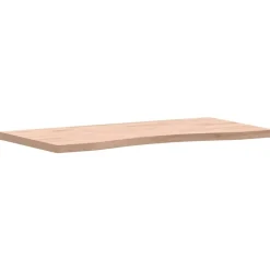 vidaXL Accesorios Para Mobiliario De Oficina-Tablero de escritorio madera maciza de haya 80x(36-40)x2,5 cm