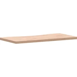vidaXL Accesorios Para Mobiliario De Oficina-Tablero de escritorio madera maciza de haya 80x(36-40)x2,5 cm