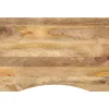 vidaXL Tablero de escritorio con curva madera mango rugosa 90x50x2,5cm Sale
