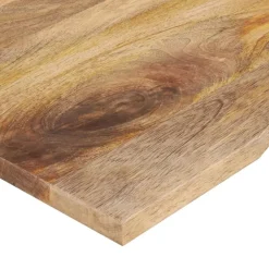 vidaXL Tablero de escritorio con curva madera mango rugosa 90x50x2,5cm Sale
