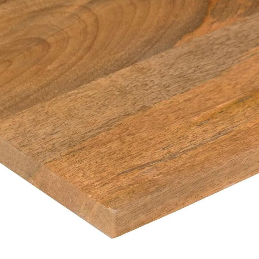 vidaXL Tablero de escritorio con curva madera mango rugosa 80x50x2,5cm Hot