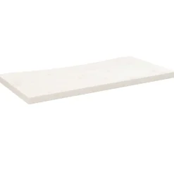 vidaXL Tablero de escritorio madera maciza de pino 80x40x2,5 cm Blanco