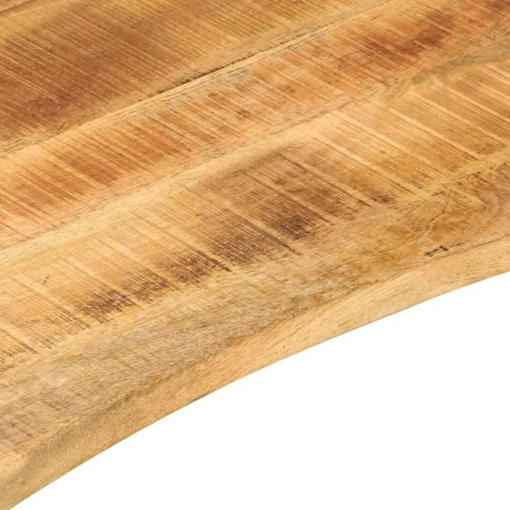 vidaXL Accesorios Para Mesas-Tablero de escritorio con curva madera mango rugosa 90x50x2,5cm