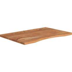 vidaXL Accesorios Para Mesas-Tablero de escritorio rectangular madera de acacia 80x60x2,5 cm