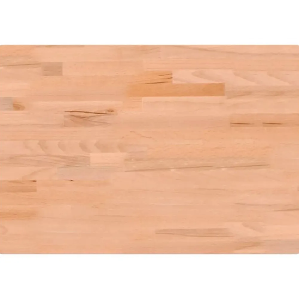 vidaXL Accesorios Para Mesas-Tablero de escritorio madera maciza de haya 80x55x2,5 cm