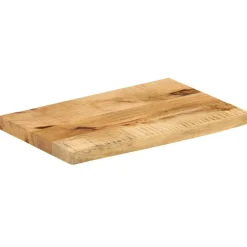 vidaXL Tablero de mesa borde madera maciza mango 40x20x2,5 cm Natural New