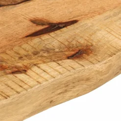 vidaXL Tablero de mesa borde madera maciza mango 40x20x2,5 cm Natural New