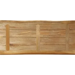 vidaXL Accesorios Para Mesas-Tablero de mesa borde natural madera maciza mango 100x40x2,5 cm