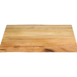 vidaXL Tablero de mesa borde natural madera maciza mango 40x40x2,5 cm Madera de mango (natural) New