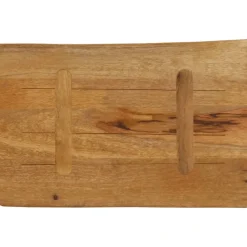 vidaXL Accesorios Para Mesas-Tablero de mesa borde natural madera maciza mango 50x40x2,5 cm