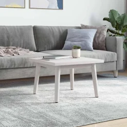vidaXL Tablero de mesa cuadrado madera maciza pino 40x40x2,5 cm Blanco New