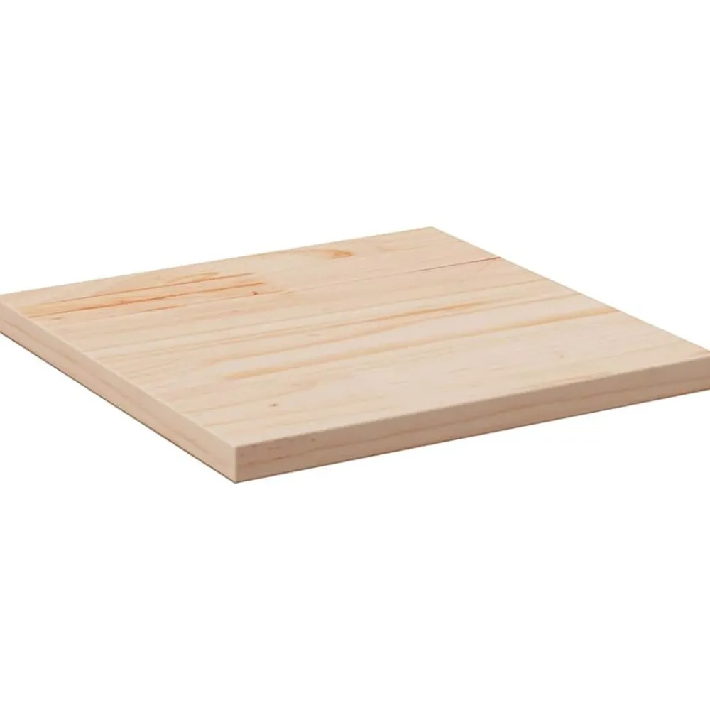 vidaXL Accesorios Para Mesas-Tablero de mesa cuadrado madera maciza de pino 40x40x1,7 cm