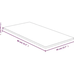 vidaXL Tablero de mesa de bambú 40x80x1,5 cm Online