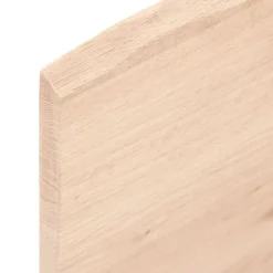 vidaXL Tablero de mesa madera maciza de roble sin tratar 60x40x2 cm Natural New