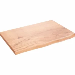 vidaXL Accesorios Para Mesas-Tablero de mesa madera roble tratada marrón claro 60x40x2 cm