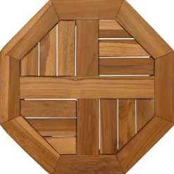 vidaXL Tablero de mesa octogonal de madera maciza de teca 40x40x2,5 cm Hot