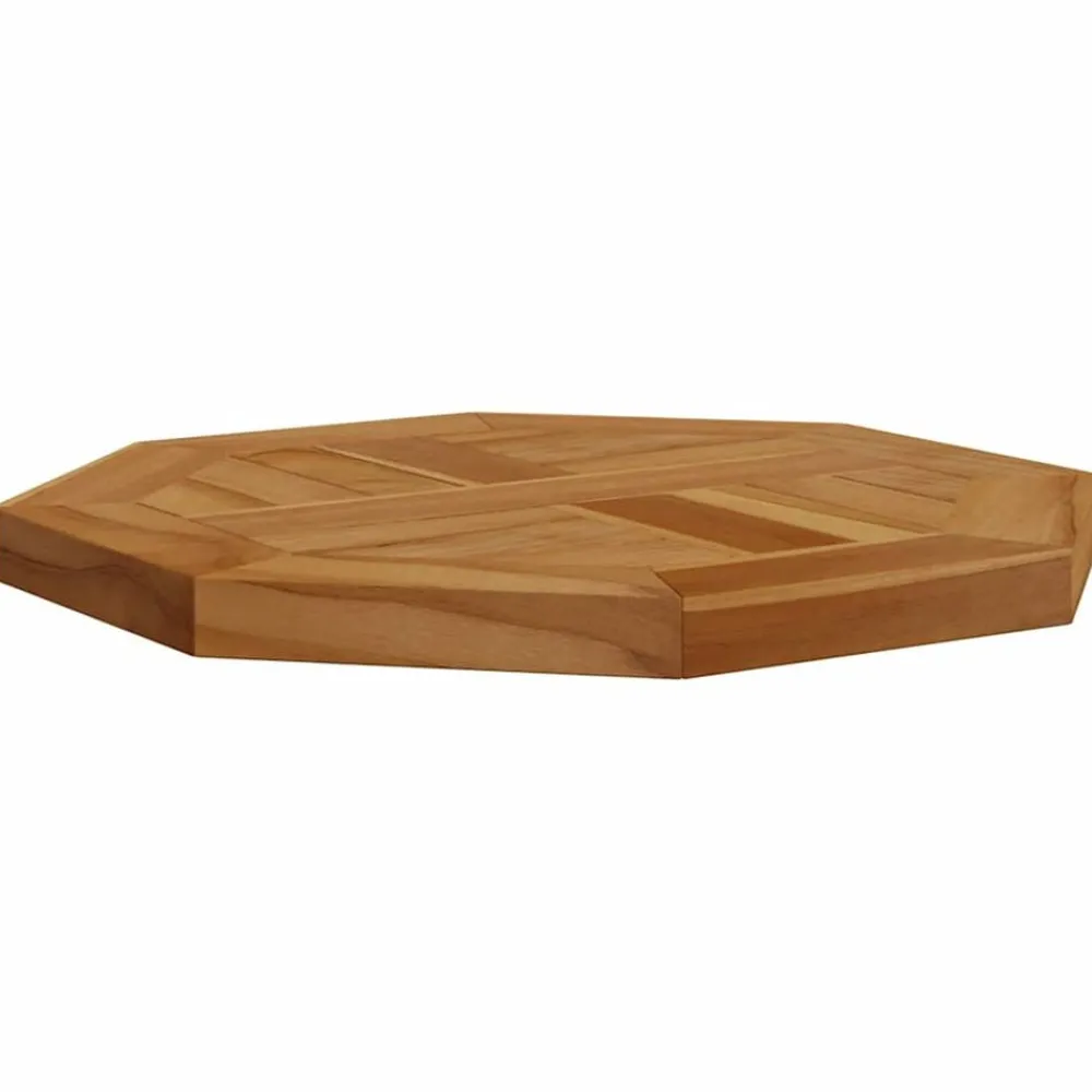 vidaXL Tablero de mesa octogonal de madera maciza de teca 40x40x2,5 cm Hot
