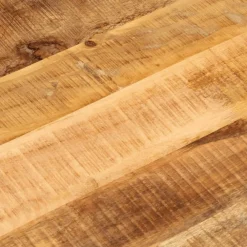 vidaXL Tablero de mesa ovalado madera maciza mango rugosa 80x40x3,8 cm Madera de mango rugosa (natural) Discount