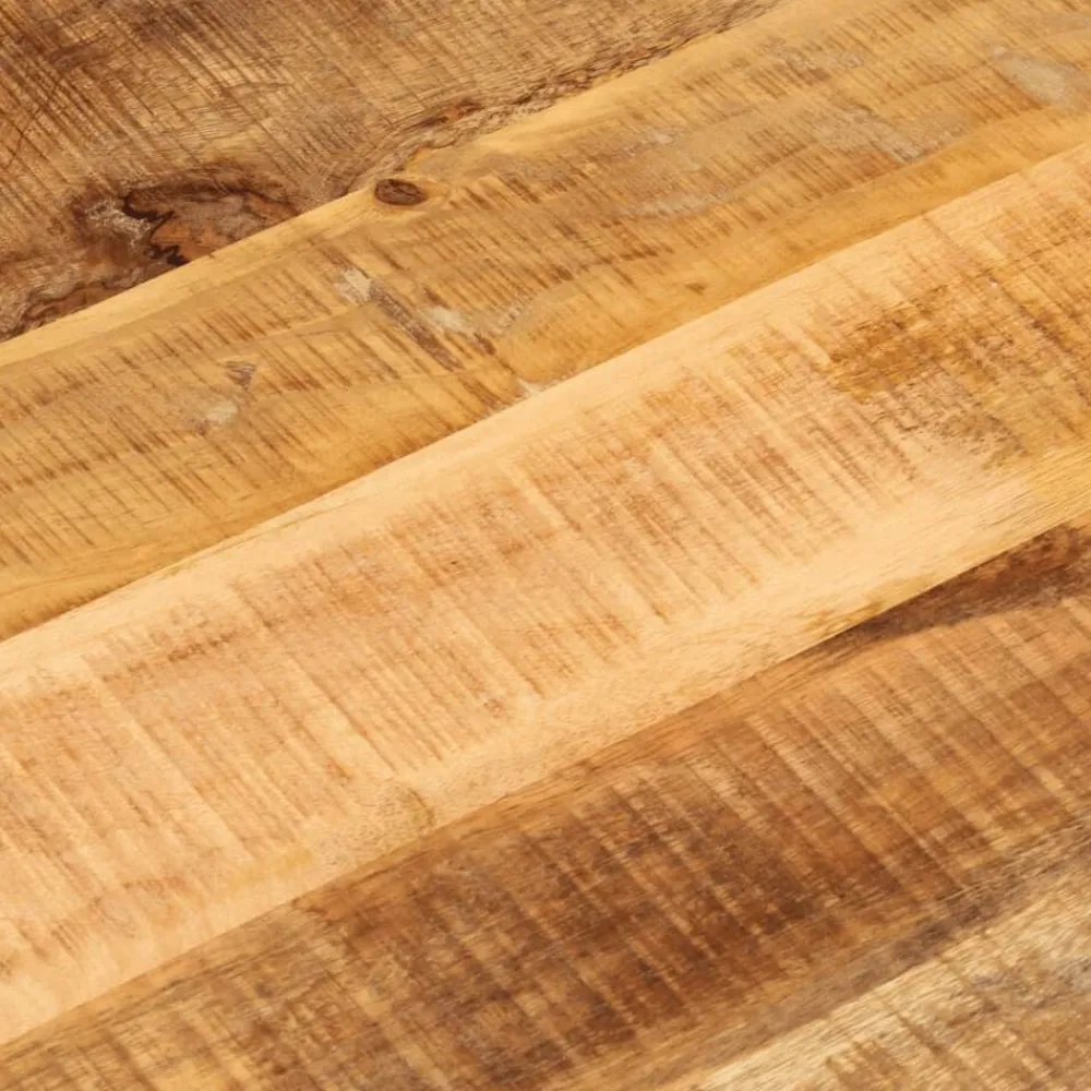 vidaXL Tablero de mesa ovalado madera maciza mango rugosa 80x40x3,8 cm Madera de mango rugosa (natural) Discount