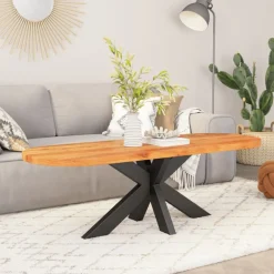 vidaXL Accesorios Para Mesas-Tablero de mesa ovalado madera maciza de acacia 80x40x2,5 cm