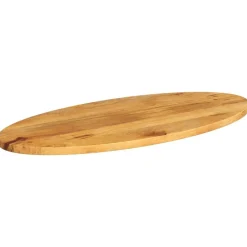 vidaXL Accesorios Para Mesas-Tablero de mesa ovalado madera maciza de mango 140x50x3,8 cm