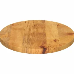 vidaXL Accesorios Para Mesas-Tablero de mesa ovalado madera maciza de mango 140x50x3,8 cm