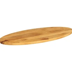 vidaXL Accesorios Para Mesas-Tablero de mesa ovalado madera maciza de mango 140x50x2,5 cm
