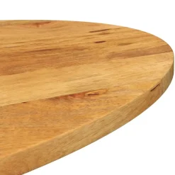 vidaXL Accesorios Para Mesas-Tablero de mesa ovalado madera maciza de mango 140x50x2,5 cm