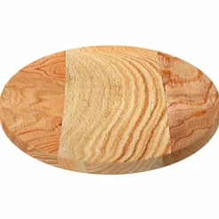vidaXL Tablero de mesa ovalado madera maciza de roble 80x40x2 cm Marr&oacute;n claro Best