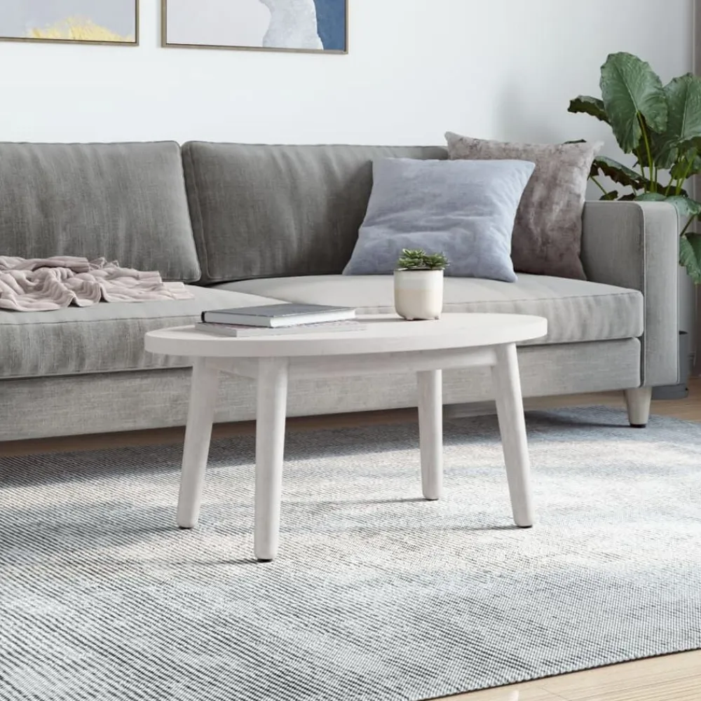 vidaXL Accesorios Para Mesas-Tablero de mesa ovalado madera maciza pino 70x35x2,5 cm