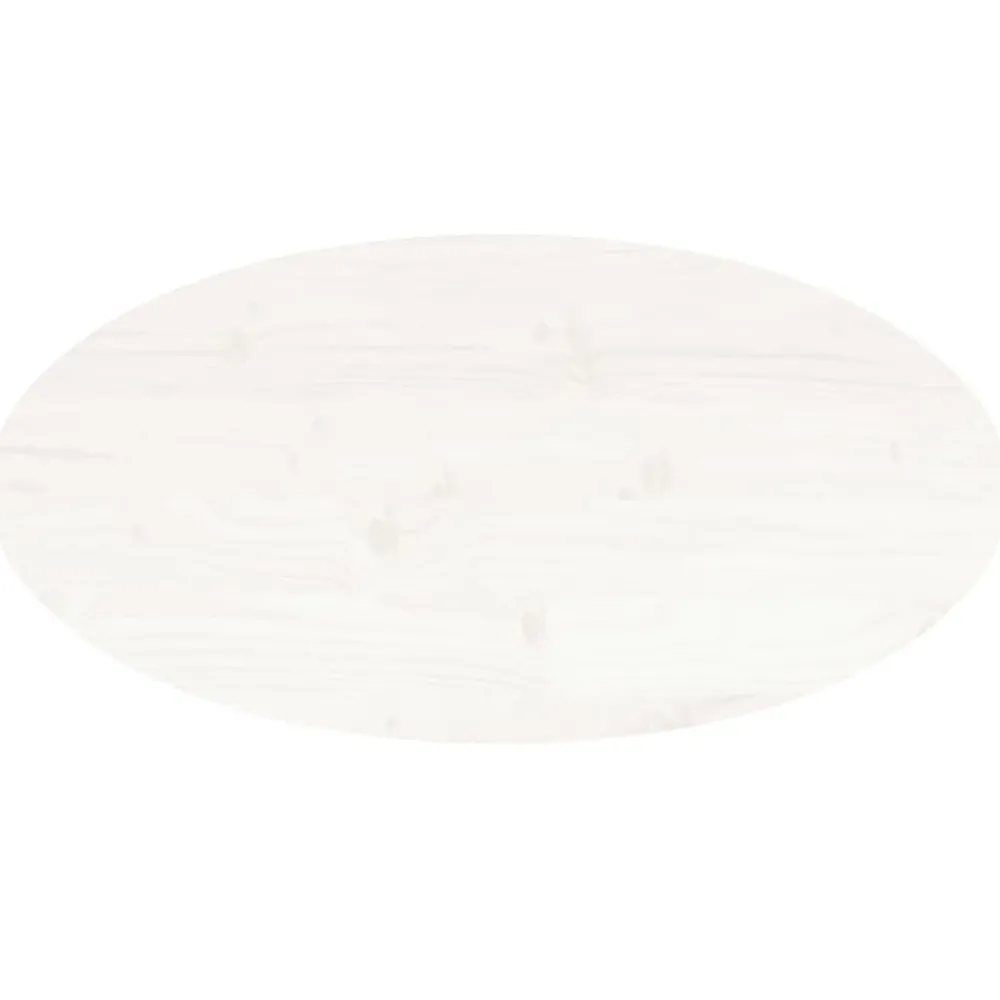 vidaXL Accesorios Para Mesas-Tablero de mesa ovalado madera maciza pino 70x35x2,5 cm