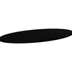 vidaXL Tablero de mesa ovalado madera maciza de roble 80x40x2 cm Marr&oacute;n oscuro Outlet