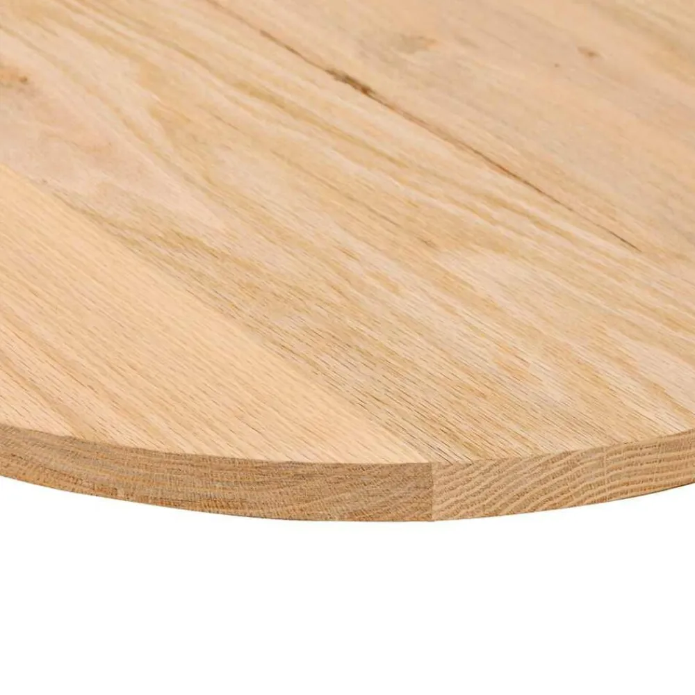 vidaXL Tablero de mesa ovalado madera maciza de roble 80x40x2 cm Natural Sale