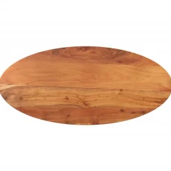 vidaXL Tablero de mesa ovalado madera maciza de acacia 80x40x2,5 cm Madera de acacia (natural)