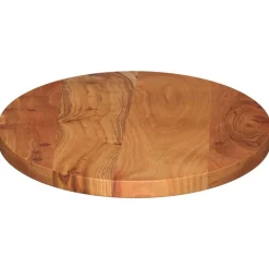 vidaXL Tablero de mesa ovalado madera maciza de acacia 80x40x2,5 cm Madera de acacia (natural)