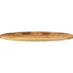 vidaXL Accesorios Para Mesas-Tablero de mesa ovalado madera maciza de mango 90x40x2,5 cm