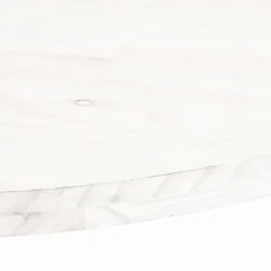 vidaXL Tablero de mesa ovalado madera maciza pino 60x30x2,5 cm Blanco Hot