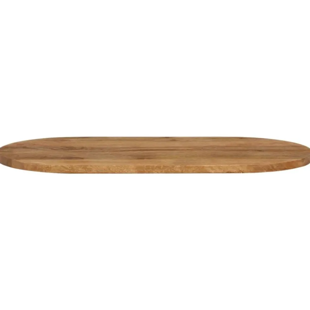 vidaXL Tablero de mesa ovalado madera maciza de mango 80x40x3,8 cm Madera de mango (color roble) Sale