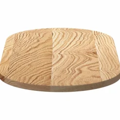 vidaXL Accesorios Para Mesas-Tablero de mesa ovalado madera maciza de roble 80x40x2 cm