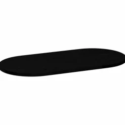 vidaXL Accesorios Para Mesas-Tablero de mesa ovalado madera maciza de roble 80x40x2 cm
