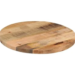 vidaXL Accesorios Para Mesas-Tablero de mesa redondo madera maciza mango rugosa Ø 40x2,5 cm