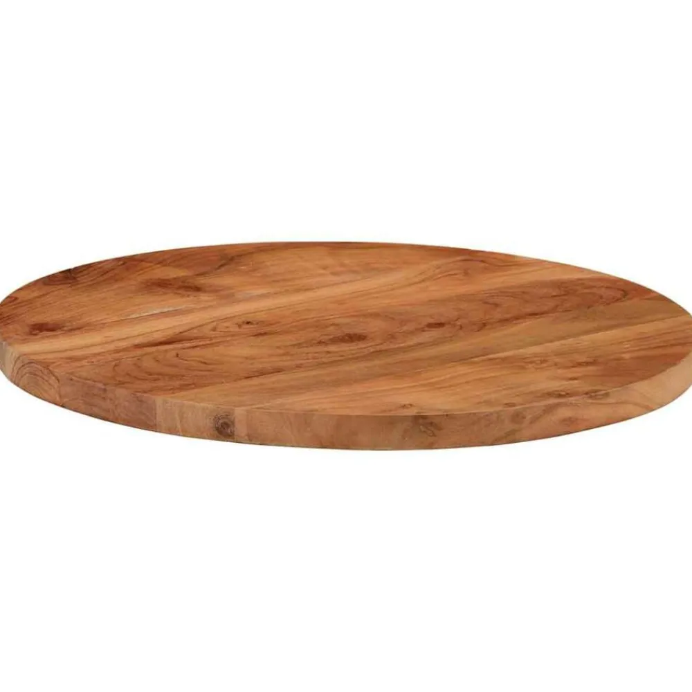 vidaXL Tablero de mesa redondo madera maciza de acacia Ø40x3,8 cm Madera de acacia (natural) Outlet