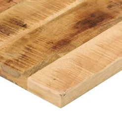 vidaXL Tablero de mesa rectangular madera maciza mango 70x60x1,5 cm Madera de mango rugosa (natural) Best