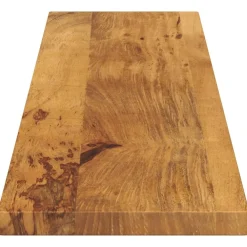 vidaXL Tablero de mesa rectangular madera maciza mango 160x20x2,5 cm Madera de mango (color roble) Hot