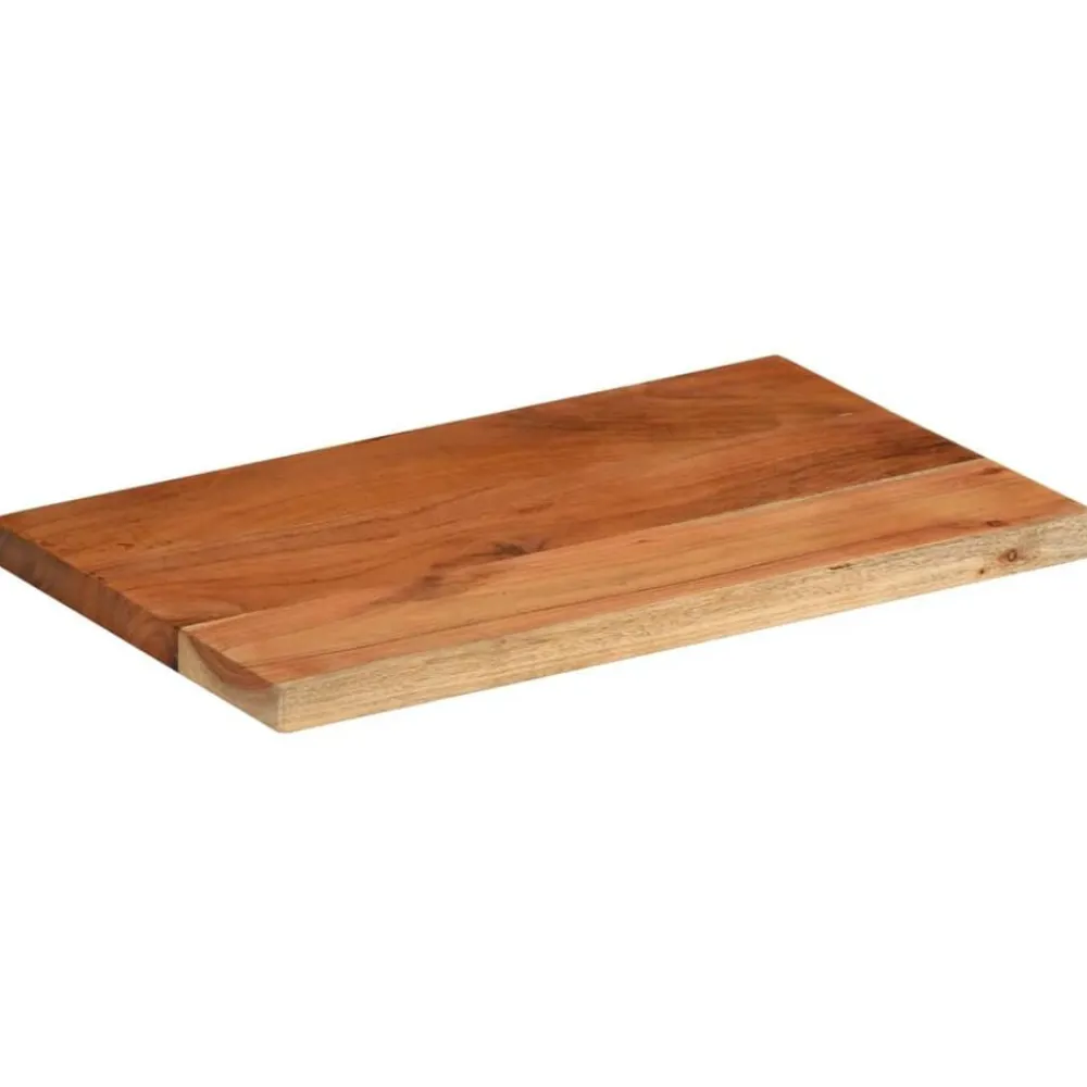 vidaXL Tablero de mesa rectangular madera maciza acacia 40x20x3,8 cm Madera de acacia (natural) Discount