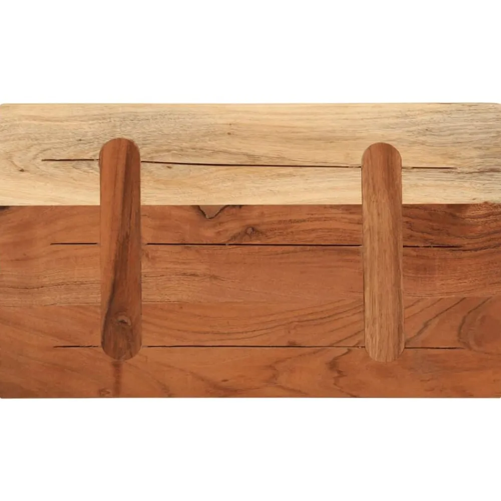 vidaXL Tablero de mesa rectangular madera maciza acacia 40x20x3,8 cm Madera de acacia (natural) Discount