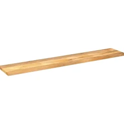 vidaXL Tablero de mesa rectangular madera maciza mango 140x20x2,5 cm Madera de mango (natural) New